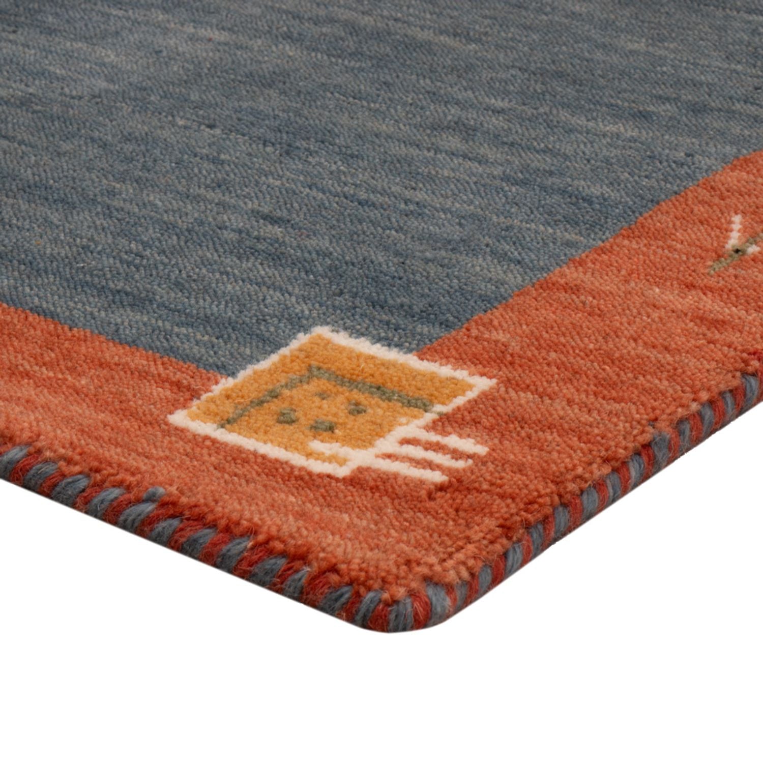 Tappeto Gabbeh - Softy - 90 x 60 cm - blu