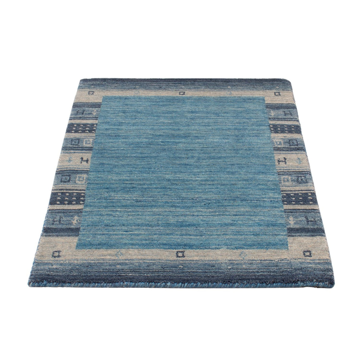Tappeto Gabbeh - Softy - 90 x 60 cm - blu
