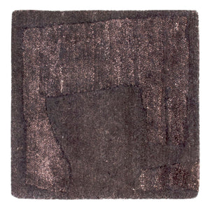 Tappeto di design quadrato  - 30 x 30 cm - antracite