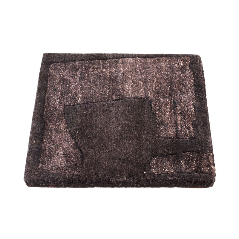 Tappeto di design quadrato  - 30 x 30 cm - antracite