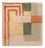 Tappeto di design quadrato  - 30 x 30 cm - verde