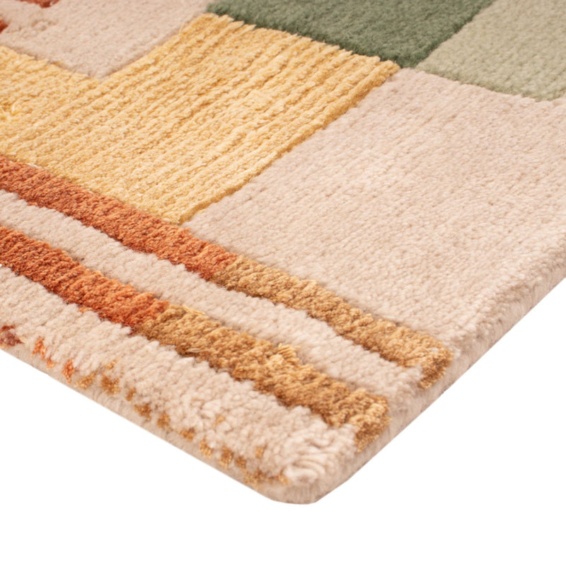 Tappeto di design quadrato  - 30 x 30 cm - verde
