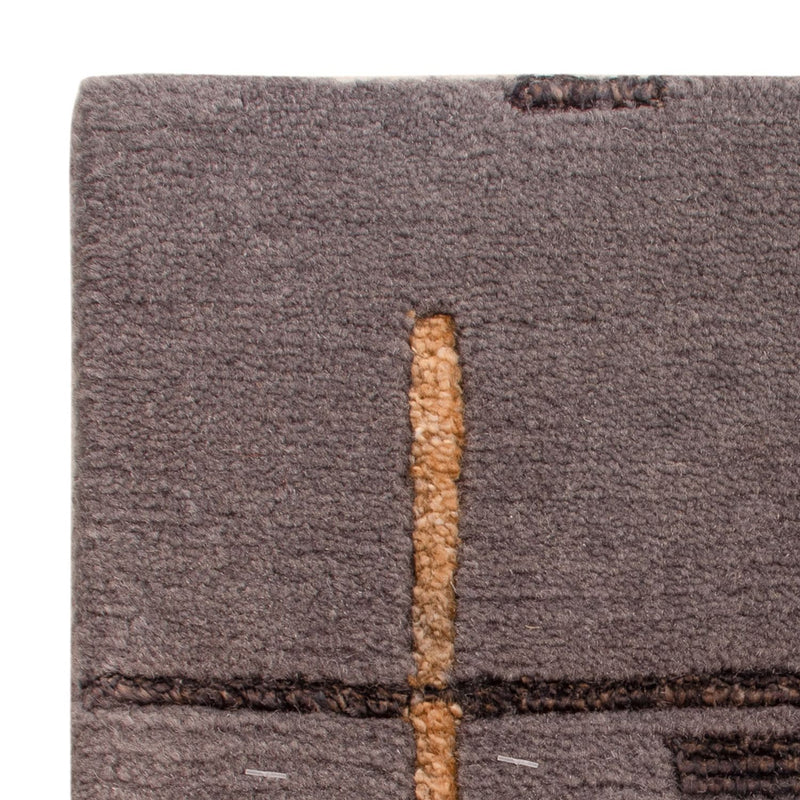 Tappeto di design quadrato  - 30 x 30 cm - grigio