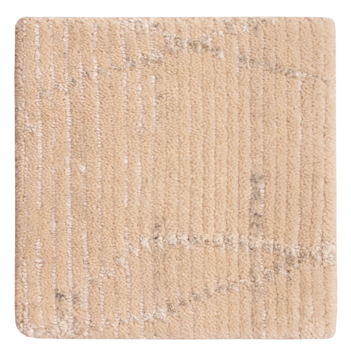 Tappeto di design quadrato  - 30 x 30 cm - bianco naturale
