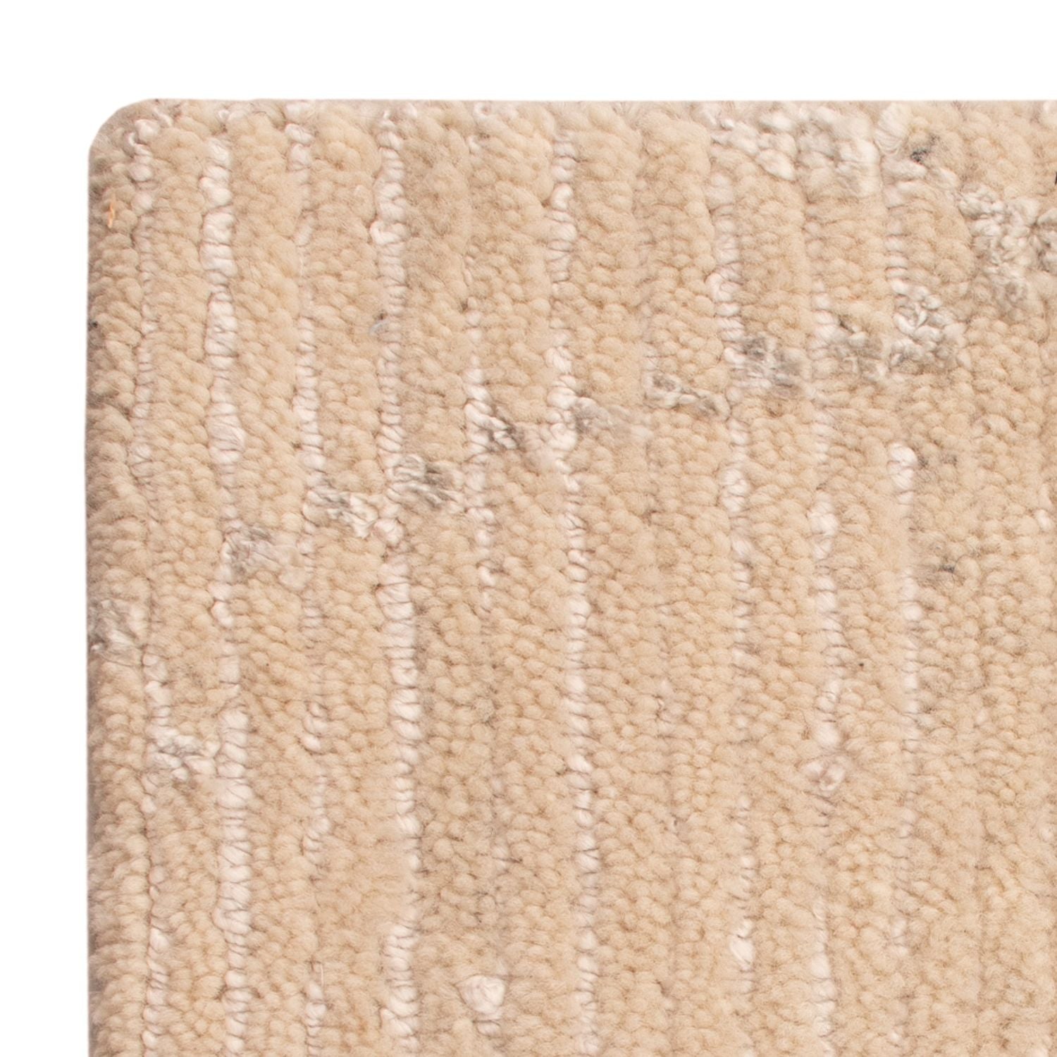 Tappeto di design quadrato  - 30 x 30 cm - bianco naturale
