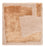 Tappeto di design quadrato  - 30 x 30 cm - oro scala