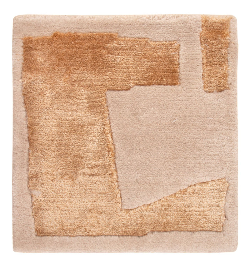 Tappeto di design quadrato  - 30 x 30 cm - oro scala