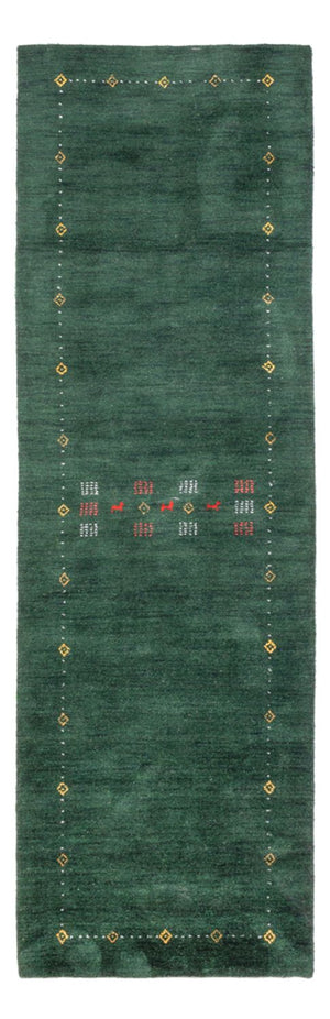 Tappeto corsia Tappeto Gabbeh - Softy - 300 x 80 cm - verde