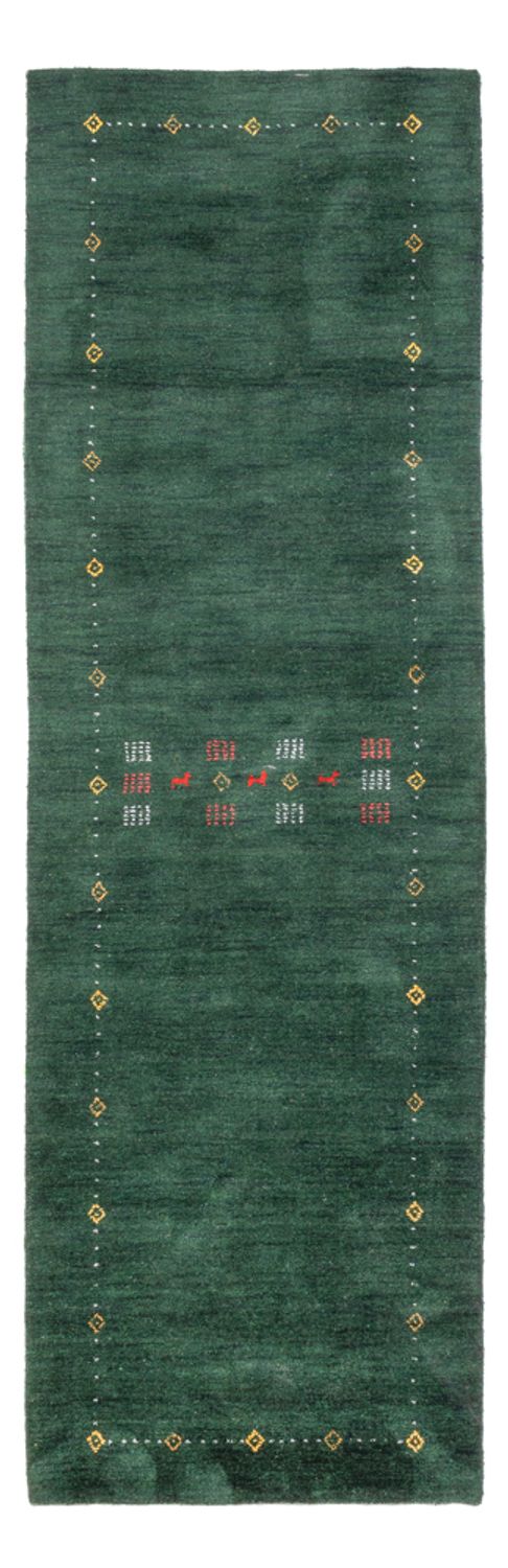 Tappeto corsia Tappeto Gabbeh - Softy - 300 x 80 cm - verde