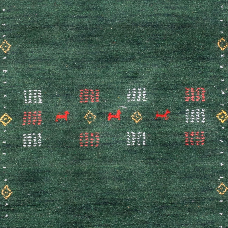 Tappeto corsia Tappeto Gabbeh - Softy - 300 x 80 cm - verde
