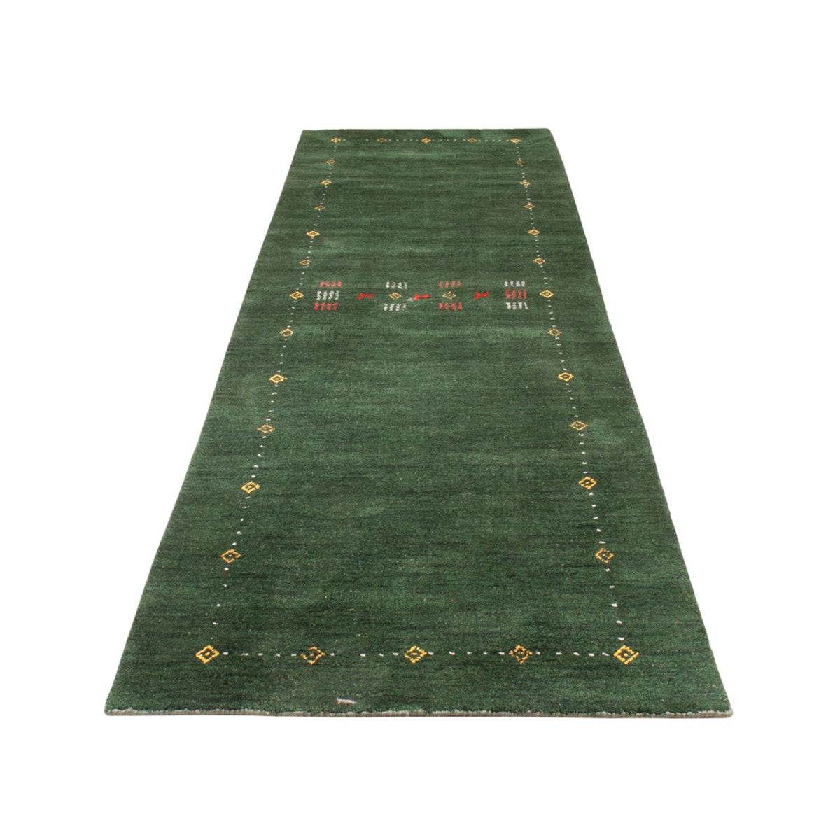 Tappeto corsia Tappeto Gabbeh - Softy - 300 x 80 cm - verde