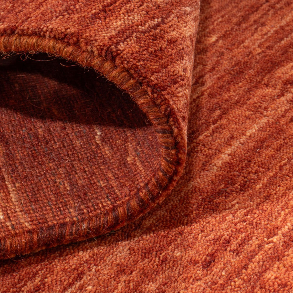 Tappeto corsia Tappeto Gabbeh - Loribaft Softy - 300 x 80 cm - marrone