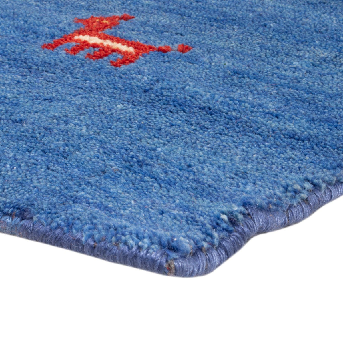 Tappeto Gabbeh - Softy quadrato  - 150 x 150 cm - blu