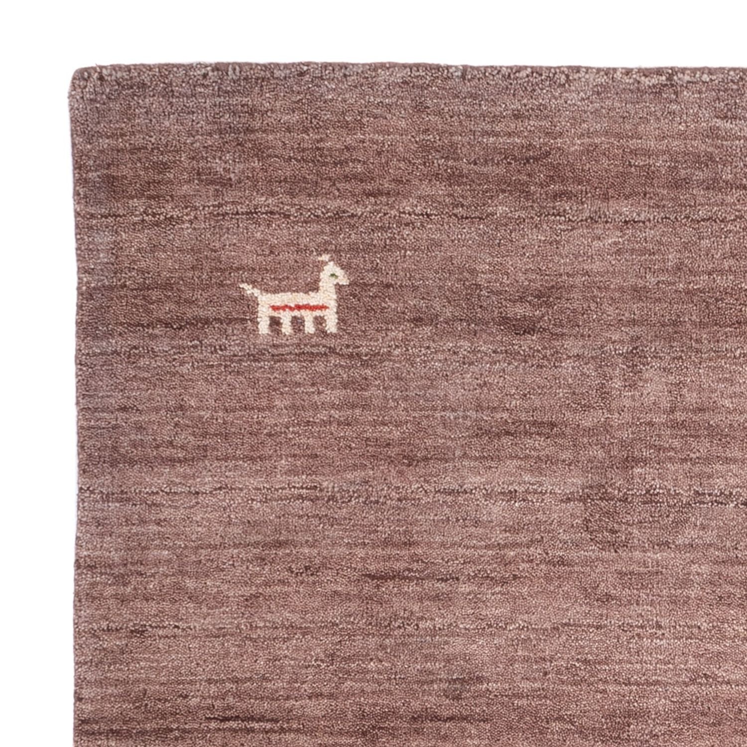 Tappeto Gabbeh - Softy quadrato  - 150 x 150 cm - marrone