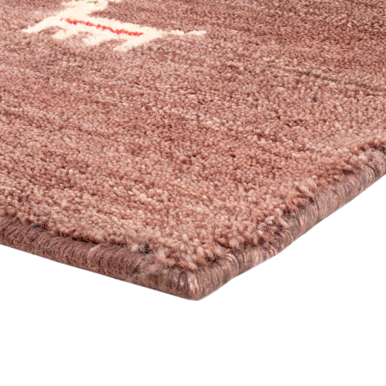 Tappeto Gabbeh - Softy quadrato  - 150 x 150 cm - marrone