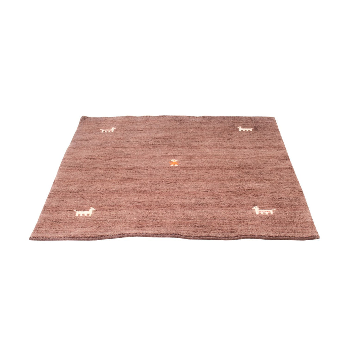 Tappeto Gabbeh - Softy quadrato  - 150 x 150 cm - marrone