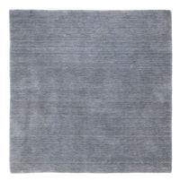 Tappeto Gabbeh - Loribaft Softy quadrato  - 150 x 150 cm - grigio