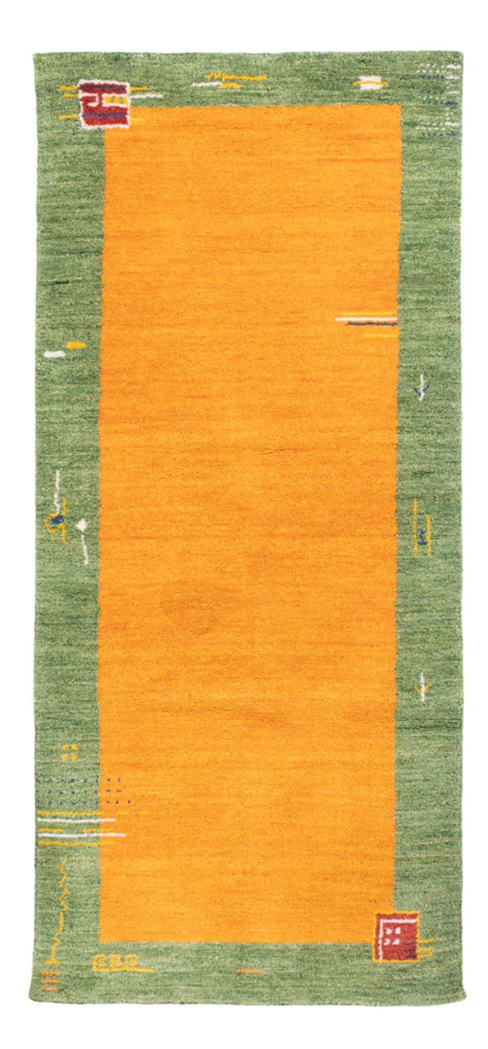 Tappeto corsia Tappeto Gabbeh - Softy - 200 x 80 cm - arancione
