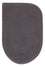 Tappeto di lana forma speciale  - 90 x 60 cm - grigio