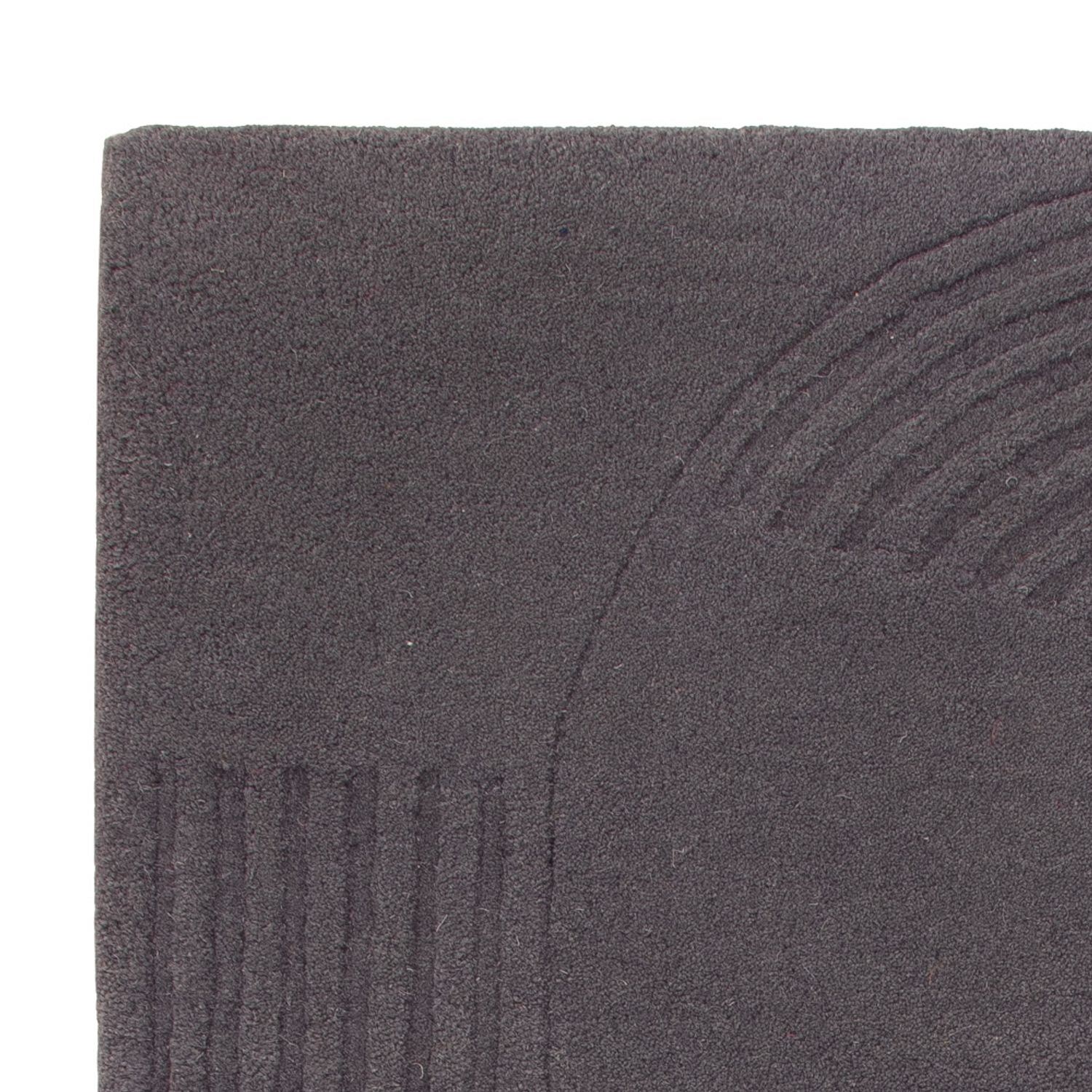 Tappeto di lana forma speciale  - 90 x 60 cm - grigio