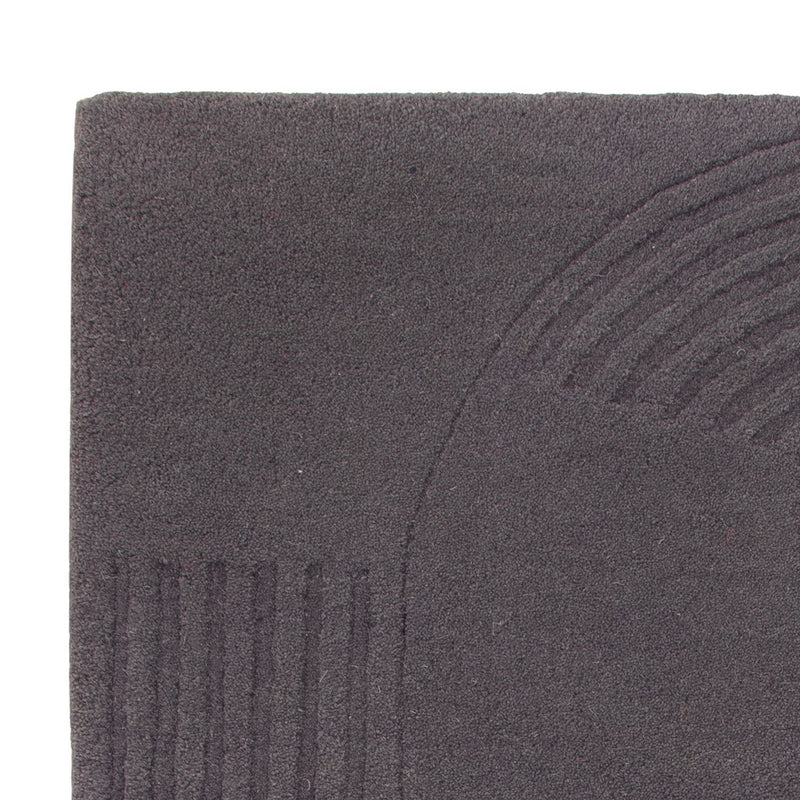 Tappeto di lana forma speciale  - 90 x 60 cm - grigio