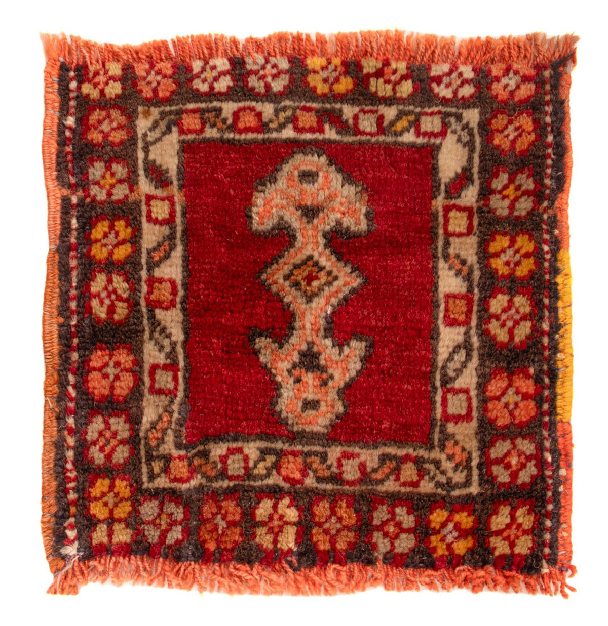 Tappeto orientale - 27 x 24 cm - rosso