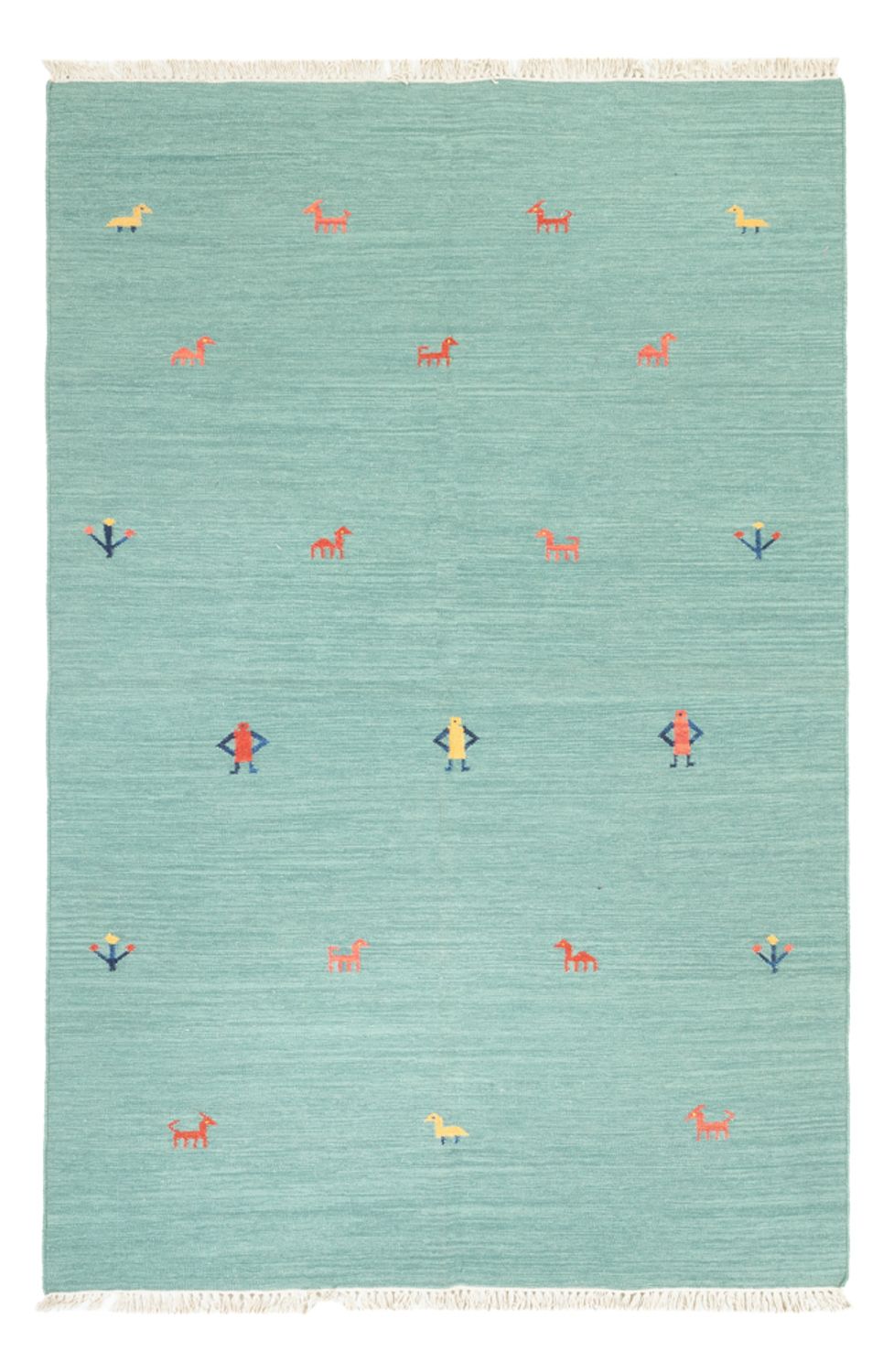 Tappeto Kelim - Tendenza - 240 x 160 cm - turchese