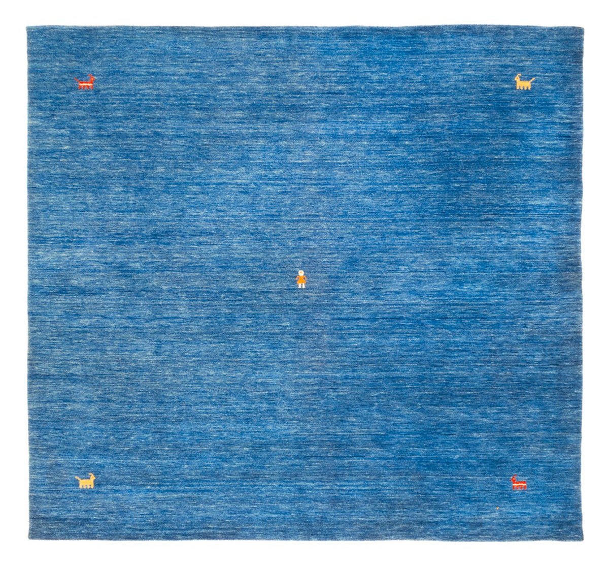 Tappeto Gabbeh - Softy quadrato  - 250 x 250 cm - blu