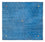 Tappeto Gabbeh - Softy quadrato  - 250 x 250 cm - blu