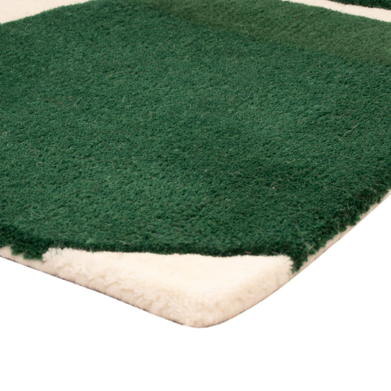 Tappeto di lana - 90 x 60 cm - verde
