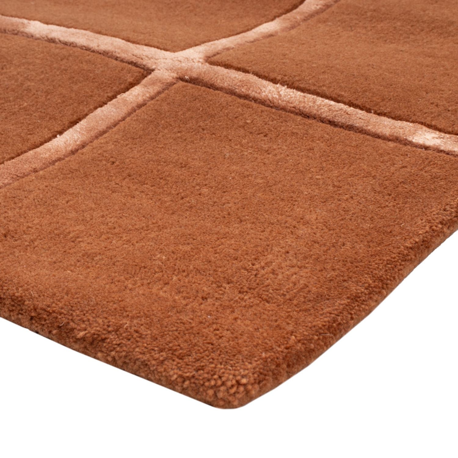 Tappeto di lana - 90 x 60 cm - marrone