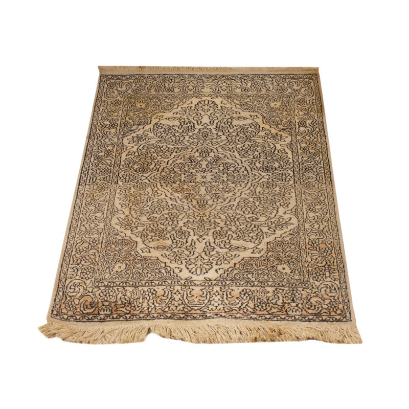 Tappeto di seta - Seta del Kashmir - 103 x 60 cm - beige