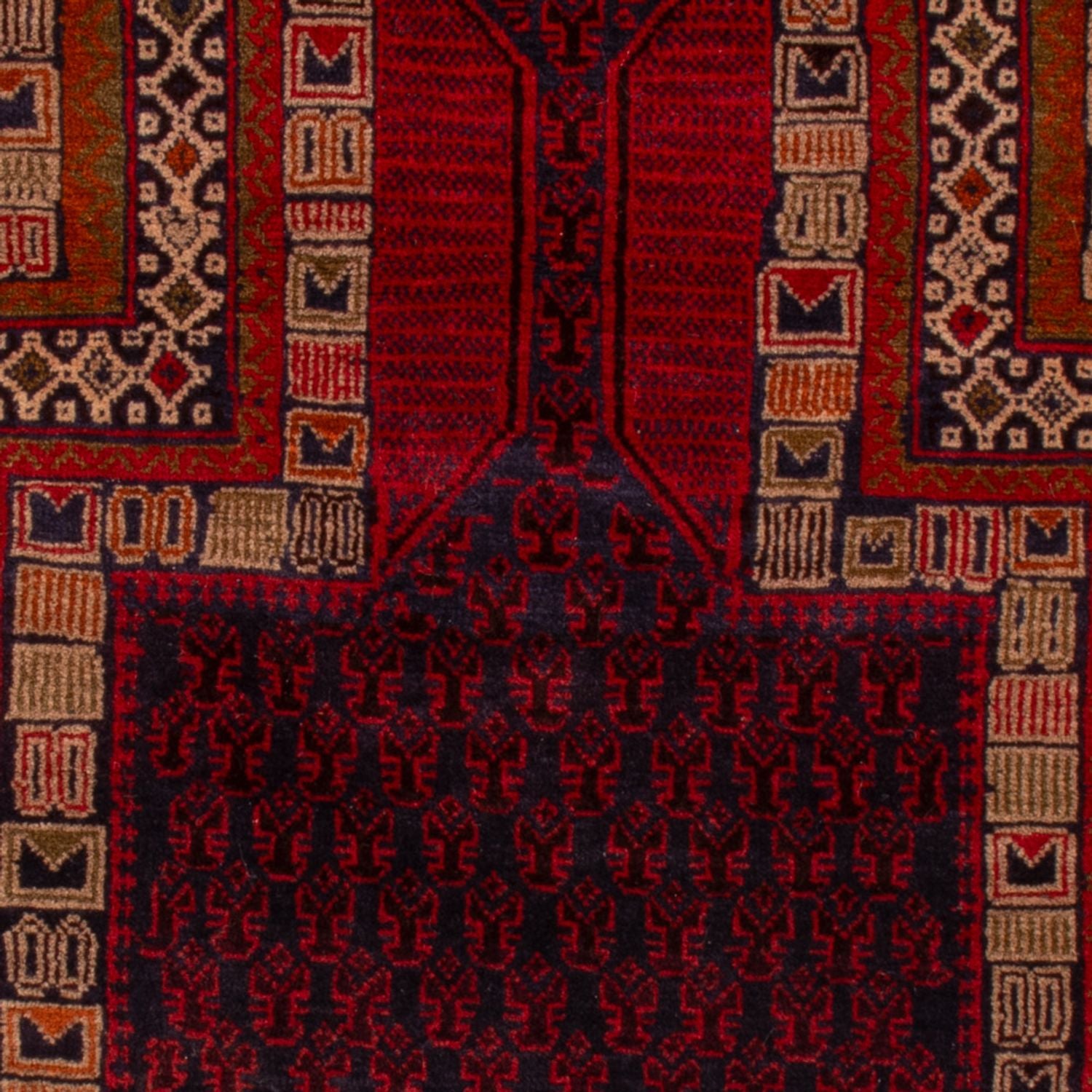 Tappeto Belutsch - 138 x 91 cm - rosso