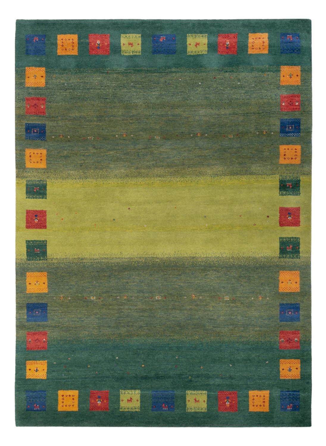 Tappeto Gabbeh - Loribaft Indus - 240 x 170 cm - verde