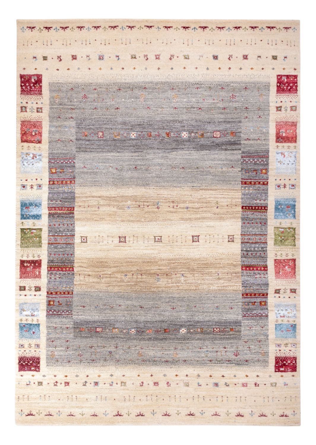 Tappeto Gabbeh - Loribaft Indus - 242 x 167 cm - naturale