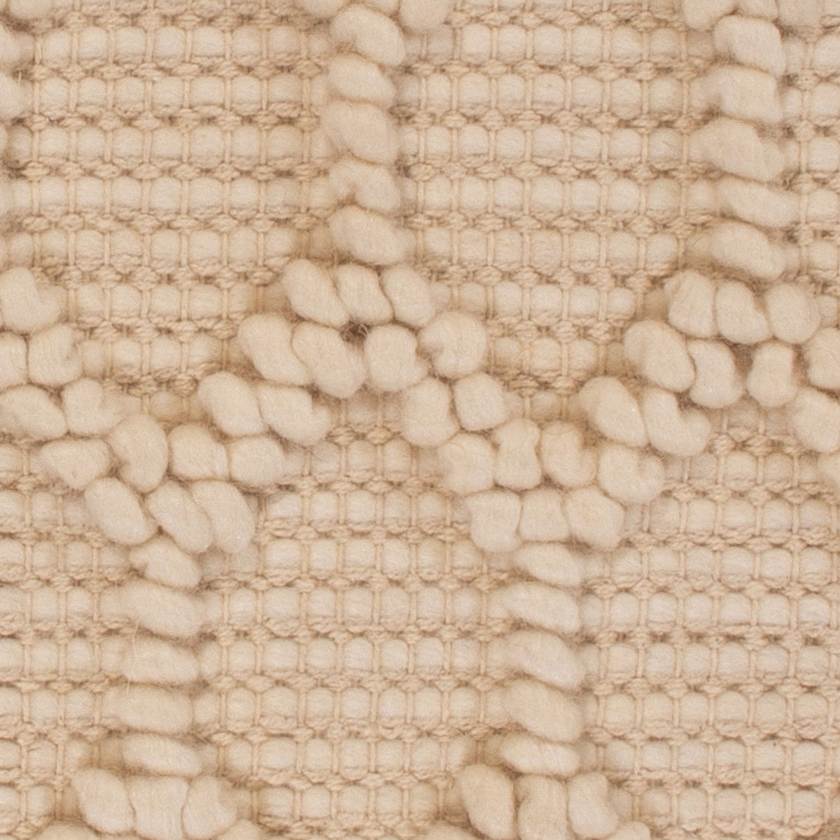 Tappeto di lana quadrato  - 48 x 42 cm - beige