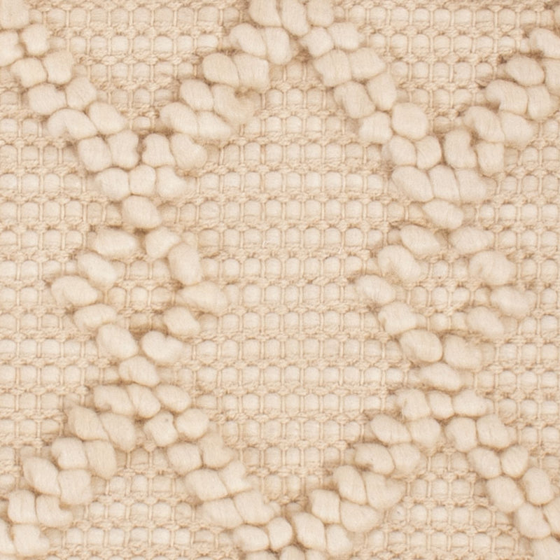 Tappeto di lana quadrato  - 48 x 46 cm - crema