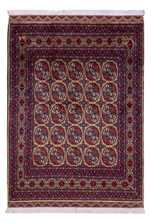 Tappeto afgano - 195 x 148 cm - beige scuro