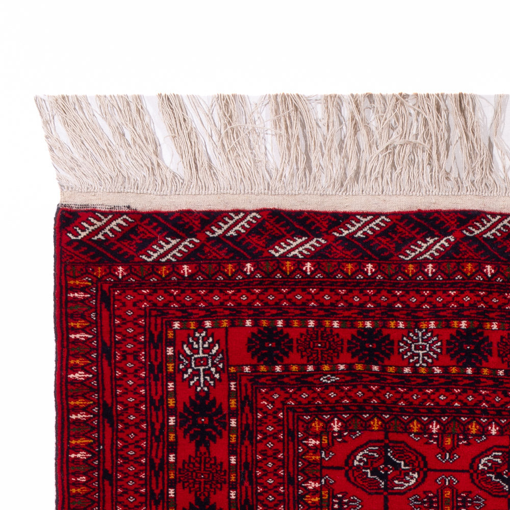 Tappeto afgano - Bukhara - 209 x 132 cm - rosso scuro