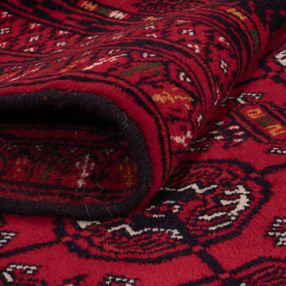 Tappeto afgano - Bukhara - 209 x 132 cm - rosso scuro
