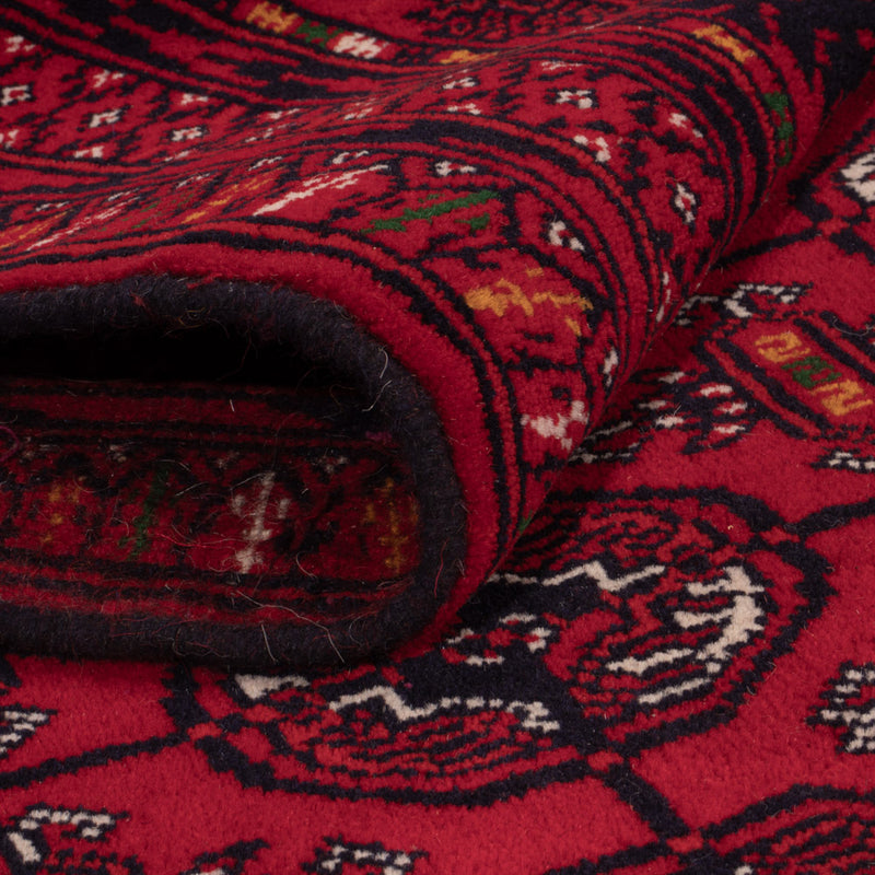Tappeto afgano - Bukhara - 209 x 132 cm - rosso scuro