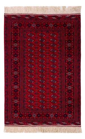 Tappeto afgano - Bukhara - 194 x 133 cm - rosso scuro