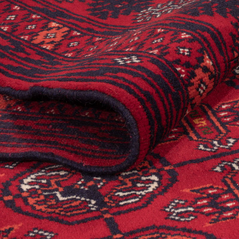 Tappeto afgano - Bukhara - 196 x 133 cm - rosso scuro