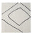 Tappeto di lana quadrato  - 62 x 62 cm - grigio chiaro