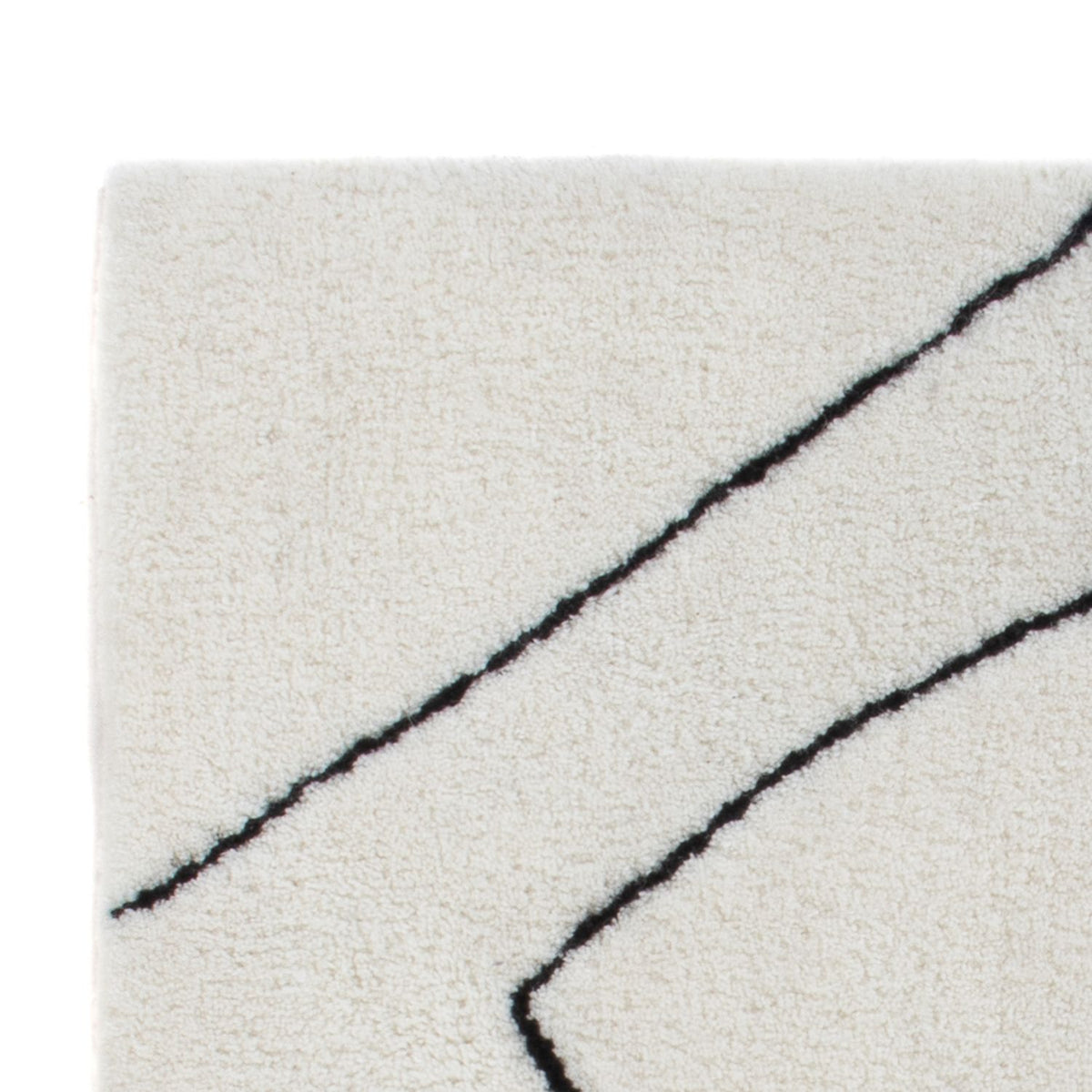 Tappeto di lana quadrato  - 62 x 62 cm - grigio chiaro