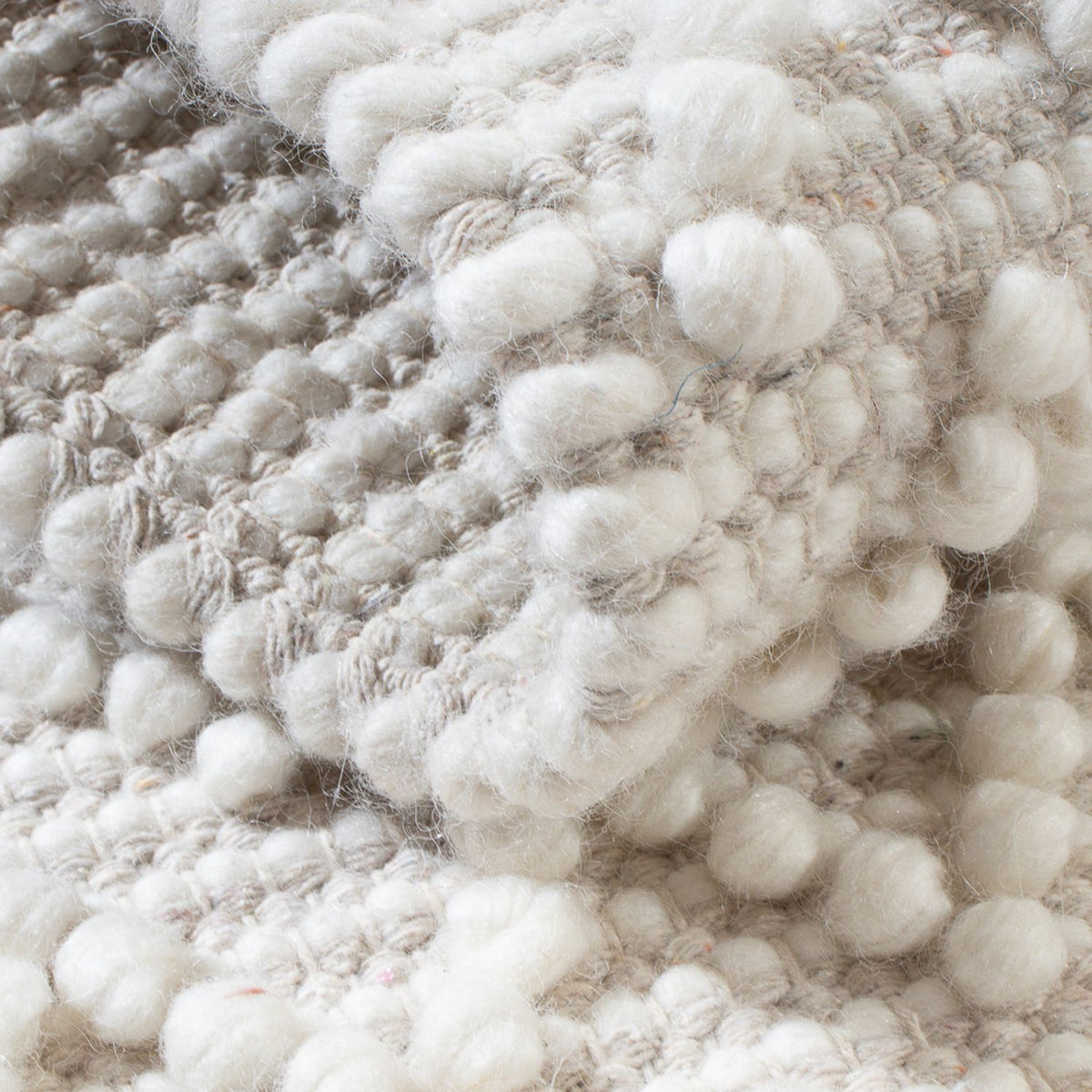 Tappeto di lana - 94 x 62 cm - grigio chiaro