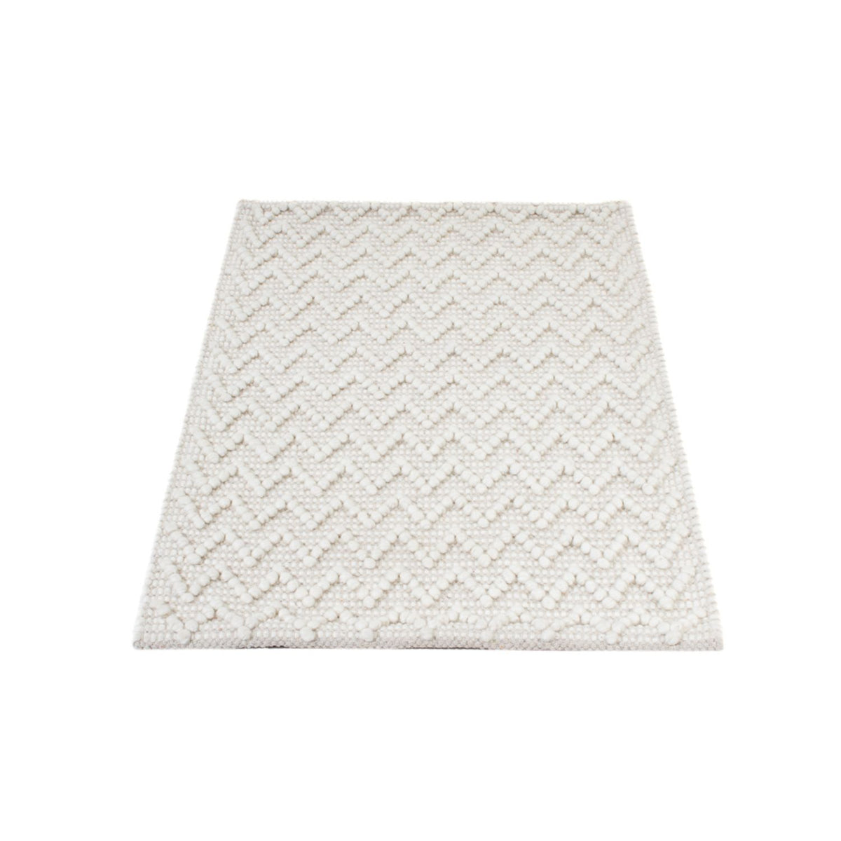 Tappeto di lana - 94 x 62 cm - grigio chiaro