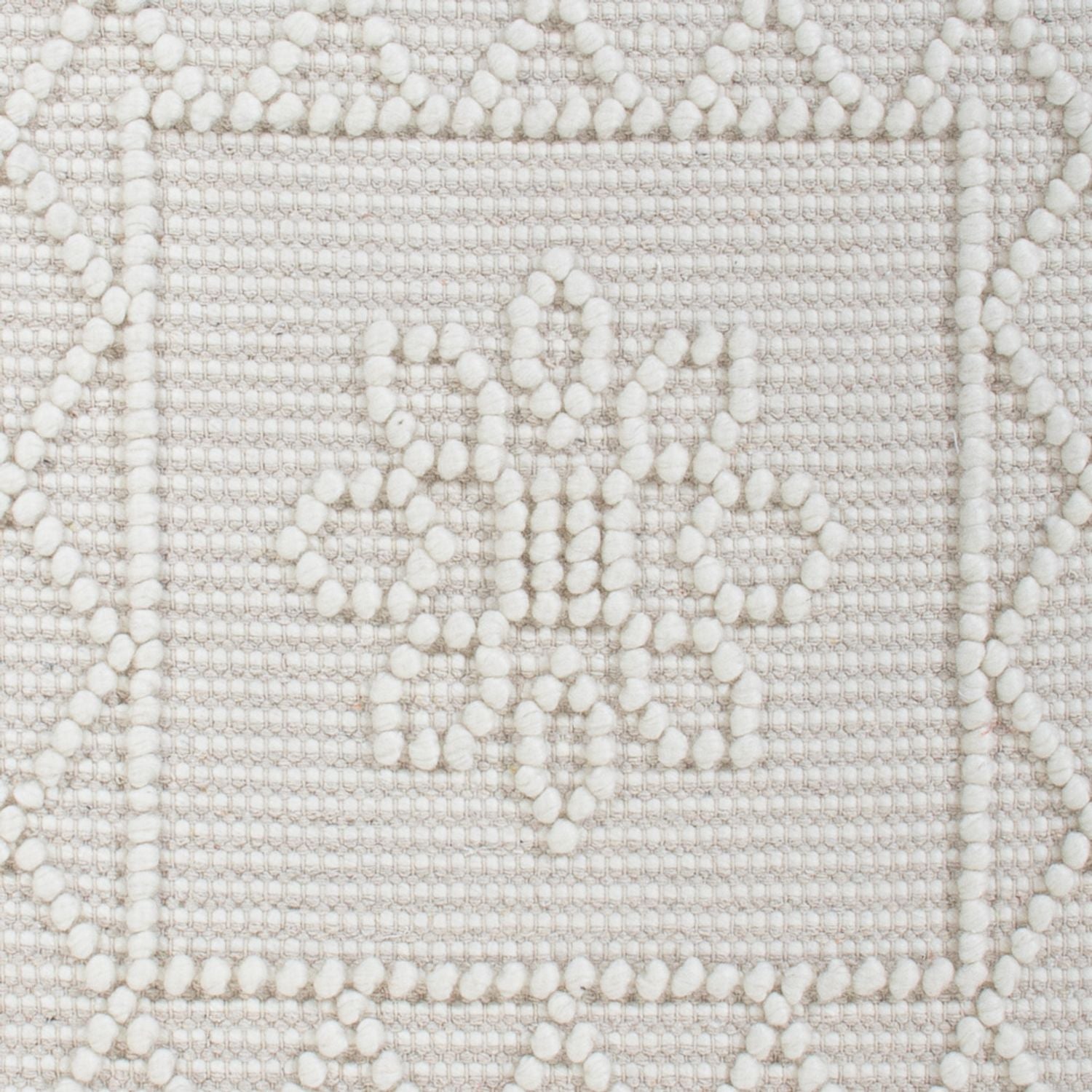 Tappeto di lana - 93 x 60 cm - grigio chiaro