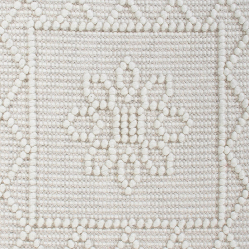 Tappeto di lana - 93 x 60 cm - grigio chiaro