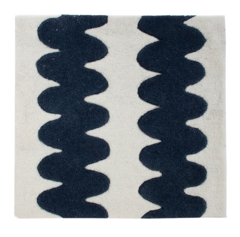 Tappeto di lana quadrato  - 60 x 60 cm - multicolore